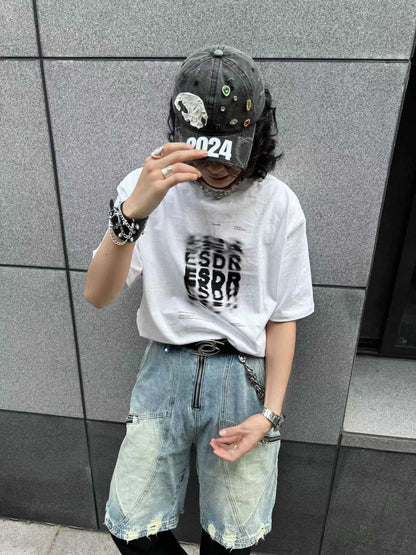 Gorra de béisbol vieja, lavada y cortada, con circunferencia de cabeza grande, desgastada