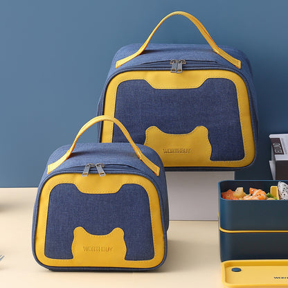 Bolsa de almuerzo bento portátil de aluminio con aislamiento térmico