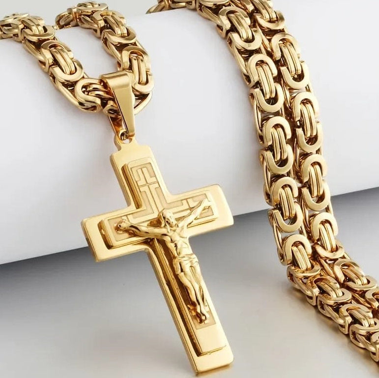 Joyería colgante de acero inoxidable para hombre con personalidad de moda y tendencia europea y americana