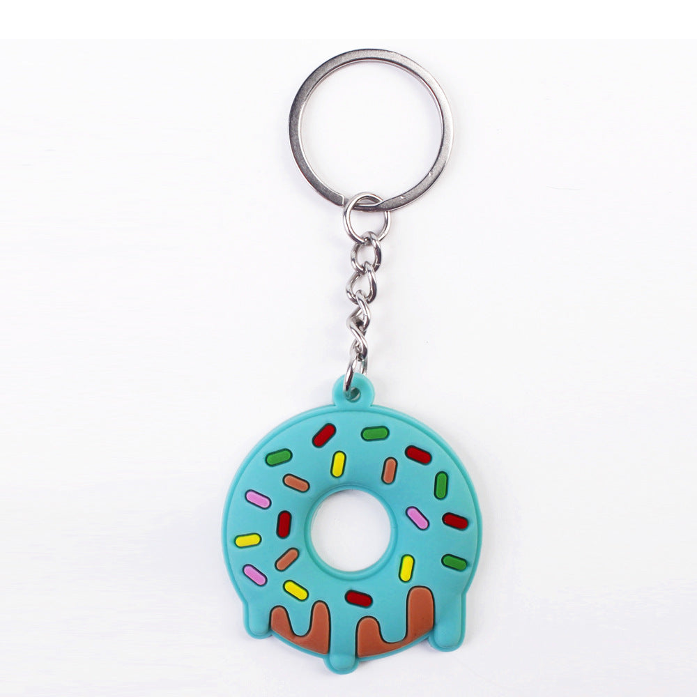 Simple Cartoon Cute Donut PVC Keychain