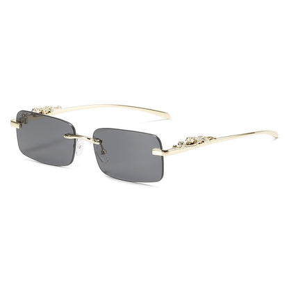 Gafas de sol cuadradas sencillas sin marco para hombre y mujer