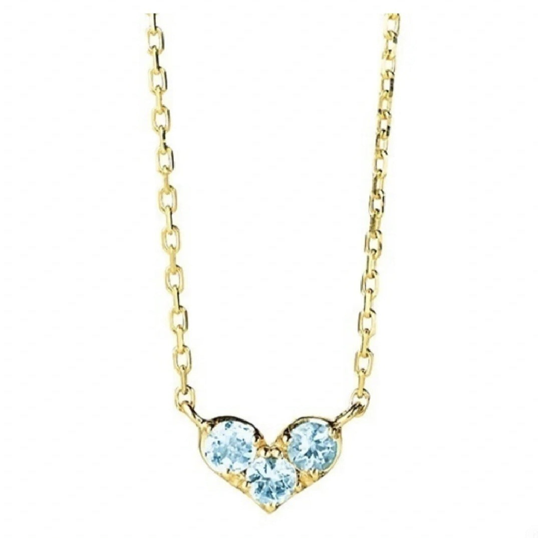 Collar con piedras de nacimiento de amor de enero a diciembre (Nicho)