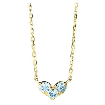 Collar con piedras de nacimiento de amor de enero a diciembre (Nicho)