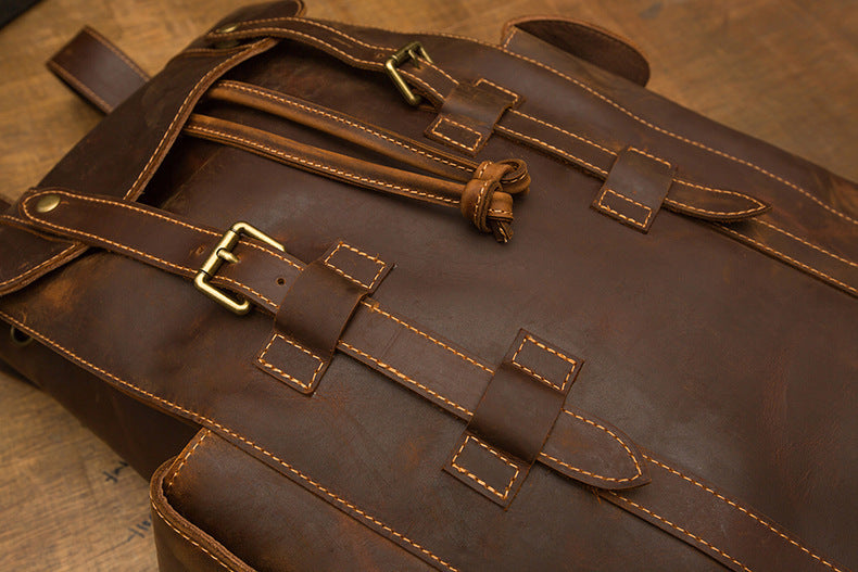 Timberwolf Retro Leather Backpack