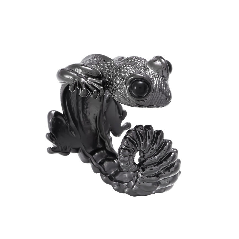 European And American Ins Cute Gothic Lizard Ring