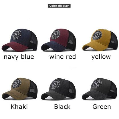 Gorra de béisbol bordada, gorra vieja lavada con visera