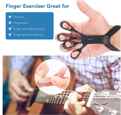Dispositivo de agarre de silicona para ejercitar los dedos, ejercitador de agarre de mano para artritis, fortalece el entrenamiento de rehabilitación y alivia el dolor.