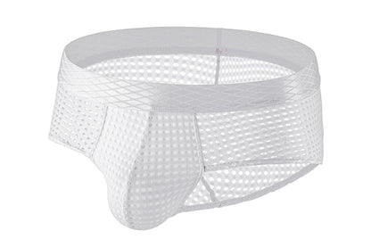 Men's Large Mesh Low Waist Wide Belt Briefs