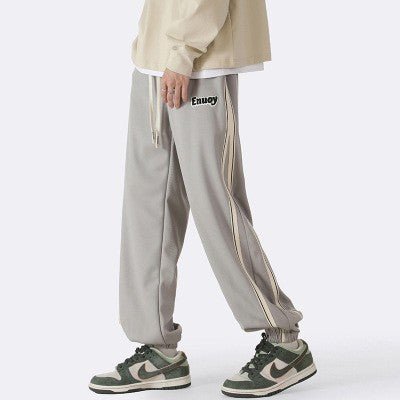 Striped Loose Tappered Casual Pants Men - BAGMODA