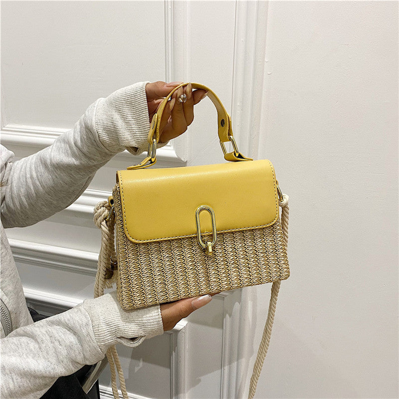 Versatile Woven Crossbody Bag