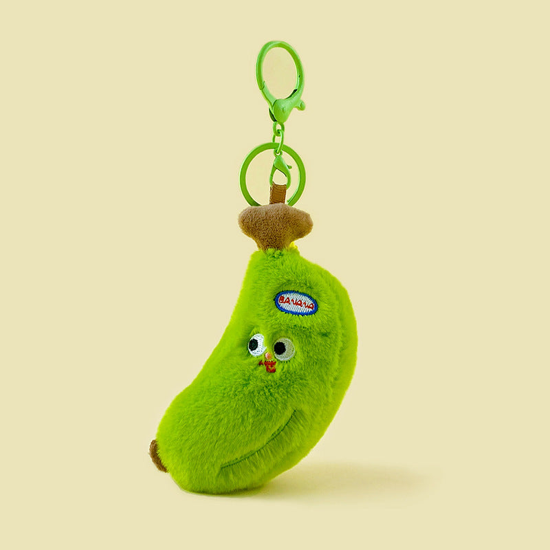Plush Cooing Banana Keychain