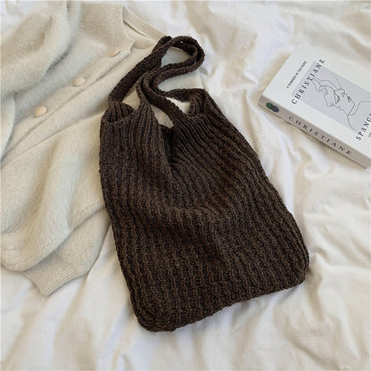Bolso de hombro para mujer, bolso de compras de mano con diseño artístico