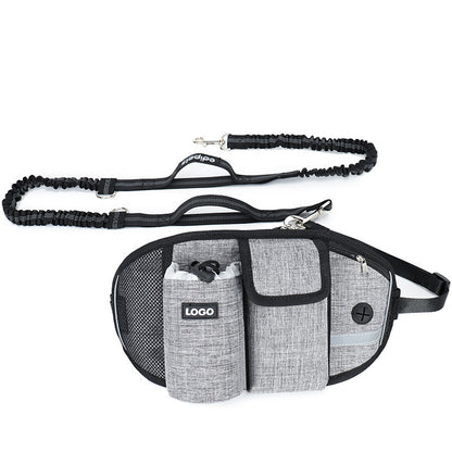Riñonera para entrenamiento de perros, manos libres, para exteriores, para correr, pasear y almacenar comida y agua.