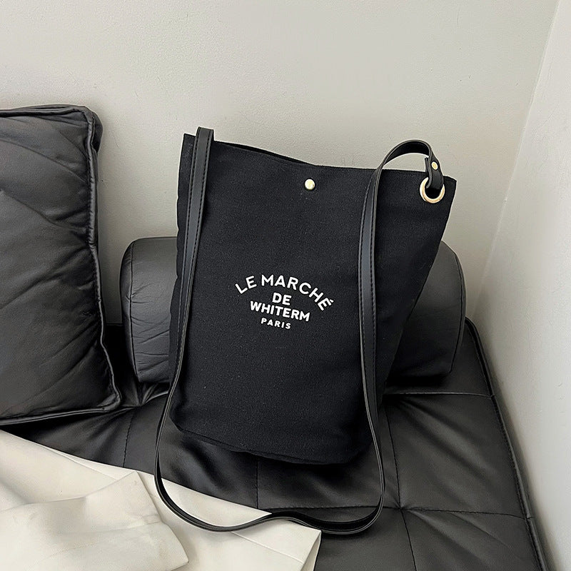 Canvas Printed Bucket Bag