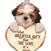 Love Dog Acrylic Key Ring Pendant