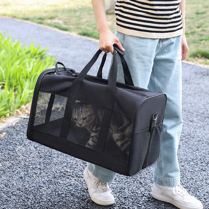 Bolsas de transporte para perros y gatos, para coche, portátiles, plegables, para viajes al aire libre, transpirables.