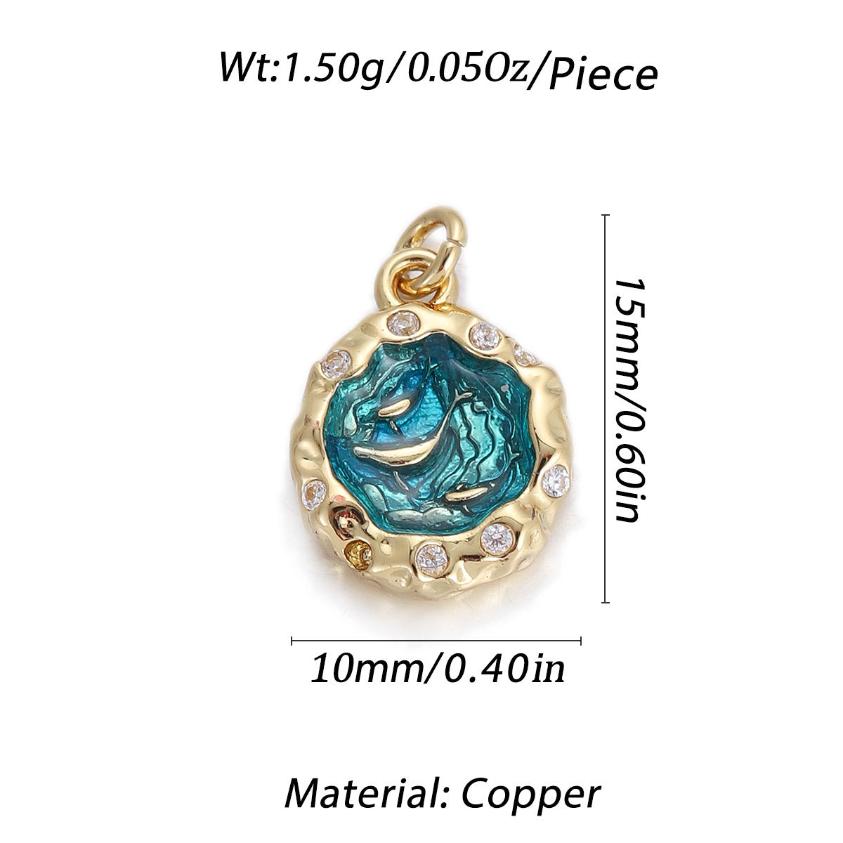 Butterfly Rainbow Stars Heart Dolphin Tail Rabbit Dripping Oil Pendant Diy Ornament Accessories