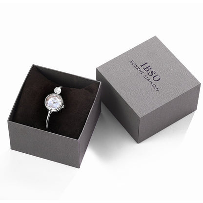 Damen Armbanduhr Muscheloberfläche Perle
