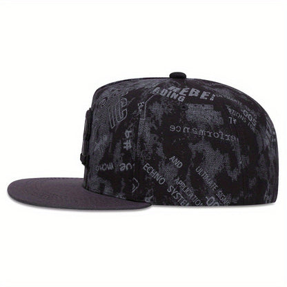 Gorra de hip hop urbana con bordado de letra R europea y americana