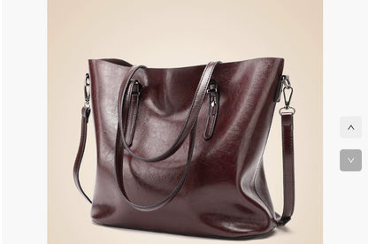 new European fashion bags handbag shoulder bag tote bag winter oil