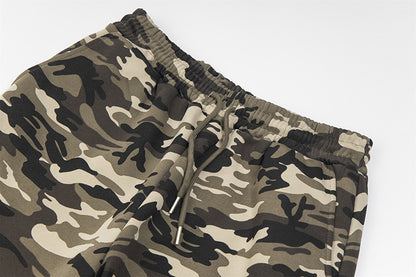 Pantalones deportivos holgados de camuflaje para mujer