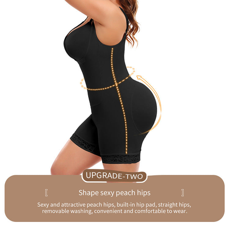Einteilige Taillen- und Hüftstraffung, straffe Körperfett-Shapewear für Frauen in Übergröße