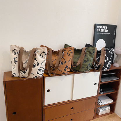 Süße Panda-Canvas-Tasche