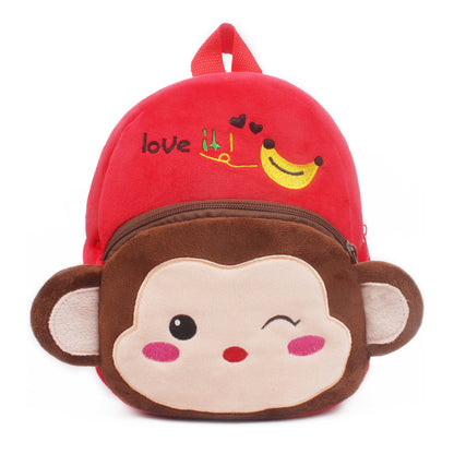 Adorables libros pequeños para niños y niñas de 1 a 2 años para evitar la pérdida de dibujos animados Bolsa de peluche Cuerda de tracción para bebé de una pieza