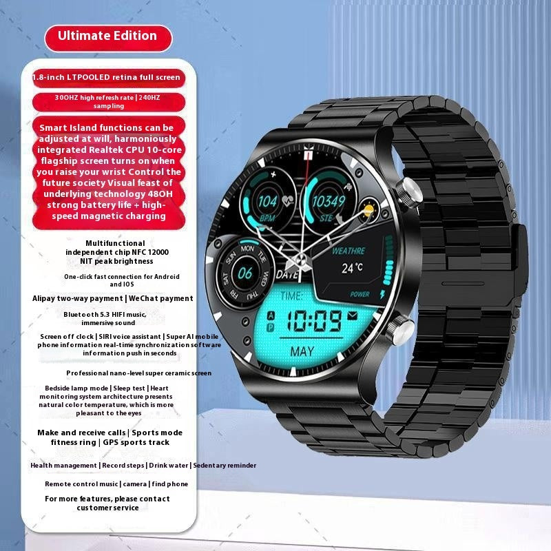 Smart Watch Blood Sugar Blood Pressure Bluetooth Calling Multi-function