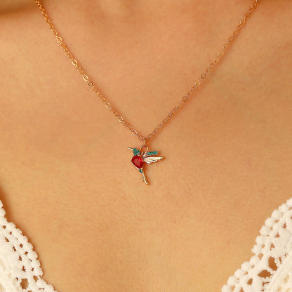 Cadena de clavícula con forma de pájaro y personalidad de moda para mujer