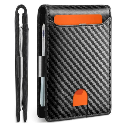 Cartera ultrafina de dos pliegues para hombre