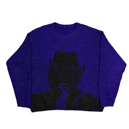 Nuevo suéter de mujer para otoño e invierno, jersey de punto.