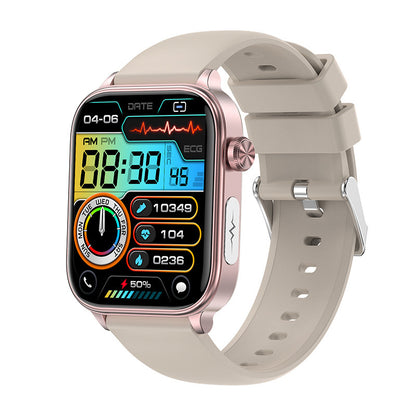 Neu ET570 Smart Uhr Bluetooth Anruf EKG EKG Funktion Nicht-invasive Blut Glucose Echt Blut Sauerstoff Armband