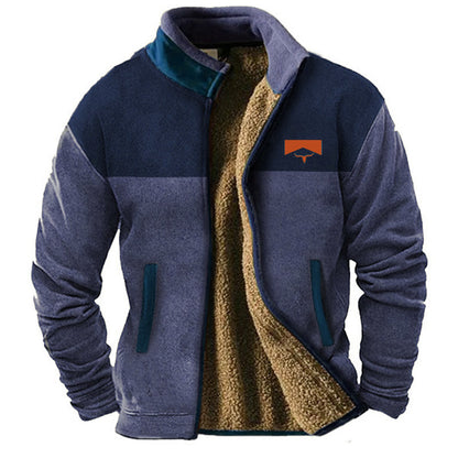 Abrigo acolchado de polar de algodón para hombre