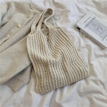 Bolso de hombro para mujer, bolso de compras de mano con diseño artístico