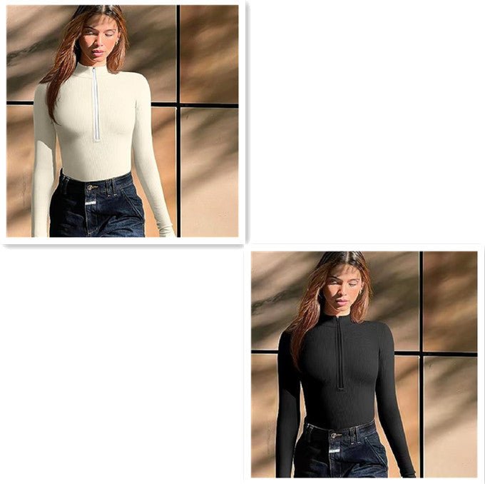 Mono de manga larga de moda sin costuras, moldeador adelgazante para mujer