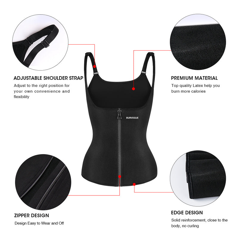 Burvogue Taillentrainer Korsett Unterbrust Shapewear Latex Body