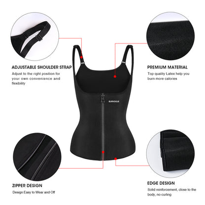 Burvogue Taillentrainer Korsett Unterbrust Shapewear Latex Body
