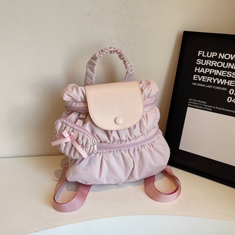 Pleated Backpack