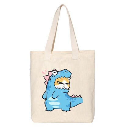Shiba Inu Male And Female Shoulder Bag Canvas Large Capacity