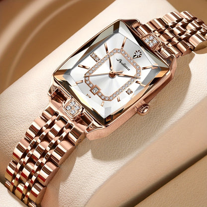Reloj de mujer resistente al agua, de alta gama y moderno, combinable con todo.