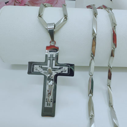 Joyería colgante de acero inoxidable para hombre con personalidad de moda y tendencia europea y americana