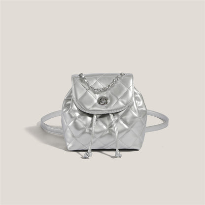 Rhombus Plaid Damen Rucksack
