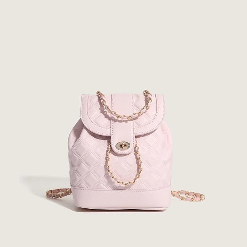 Rhombus Chain Rucksack Student Schulter Handtasche