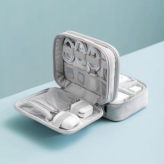 Double-layer Digital Bag, Portable Function, Multi-storage Bag