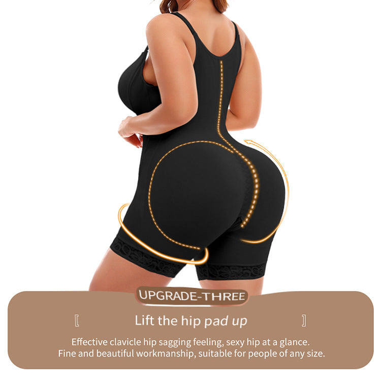 Einteilige Taillen- und Hüftstraffung, straffe Körperfett-Shapewear für Frauen in Übergröße