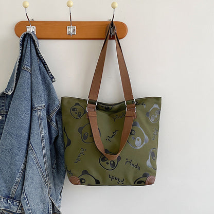 Süße Panda-Canvas-Tasche