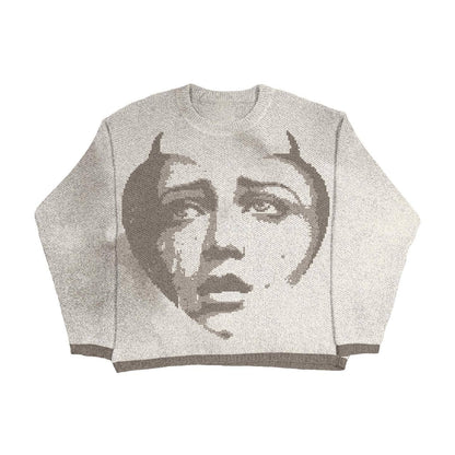 Nuevo suéter de mujer para otoño e invierno, jersey de punto.