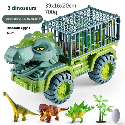 Juego de coches de juguete para niños con diseño de dinosaurio de gran tamaño.