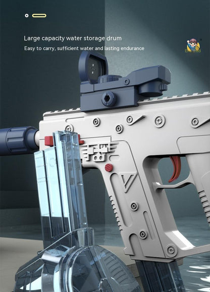 Pistola de agua eléctrica automática de verano, juguete de pistola de agua eléctrica de gran capacidad